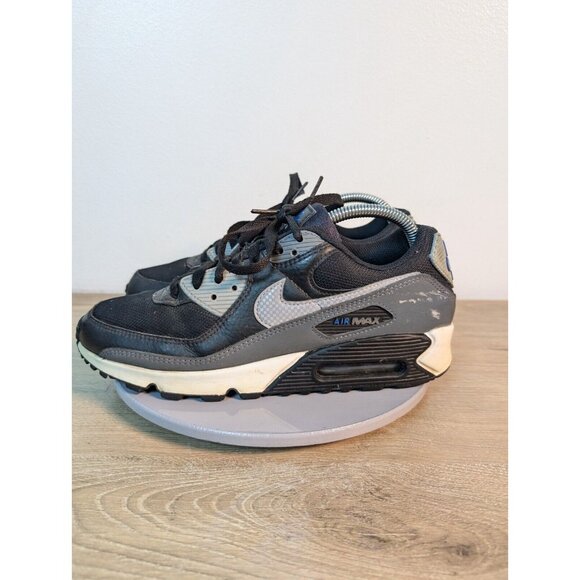 Nike Air Max 90 Mens Size 9 Blue Black Leather Men’s Trainers Gym Shoe main image 4